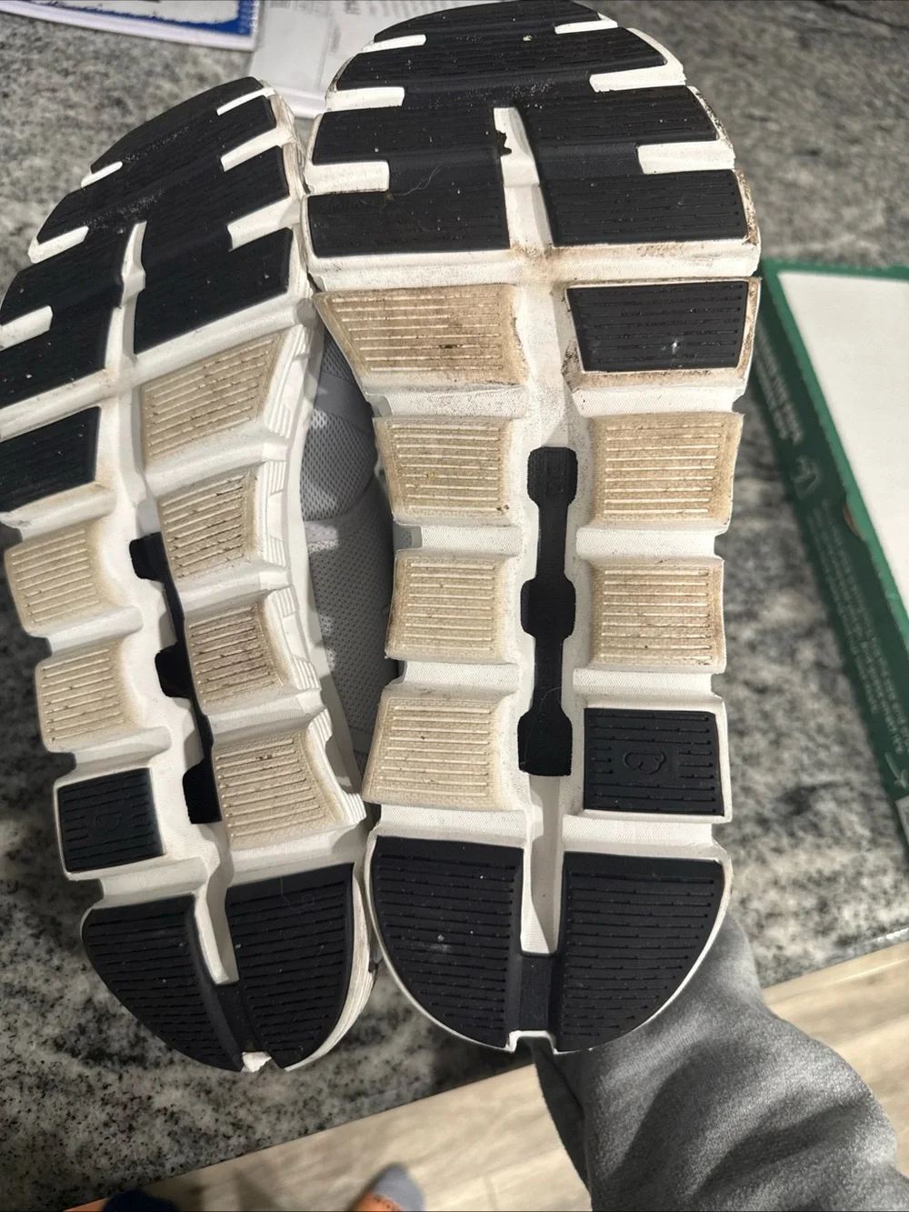 On Running Men's Light Gray/White Mesh Athletic Sneakers